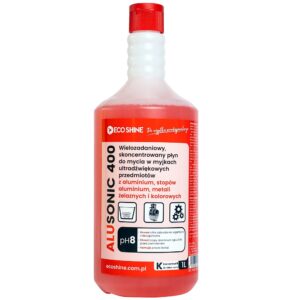 ALUSONIC 400 1L - Wielozadaniowy, skoncentrowany płyn do mycia w myjkach ultradźwiękowych przedmiotów z aluminium, stopów aluminium, metali żelaznych i kolorowych