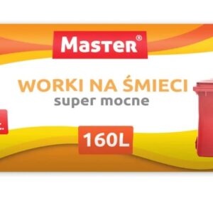 Worki na śmiecie 160 L czarne